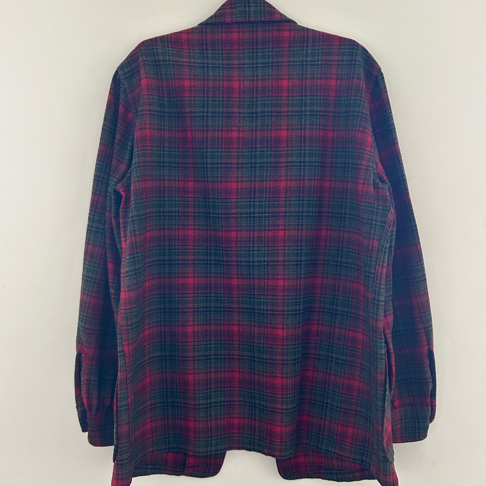 Pendleton Red and Black Woolen Oversized Jacket - Picture 2 of 5